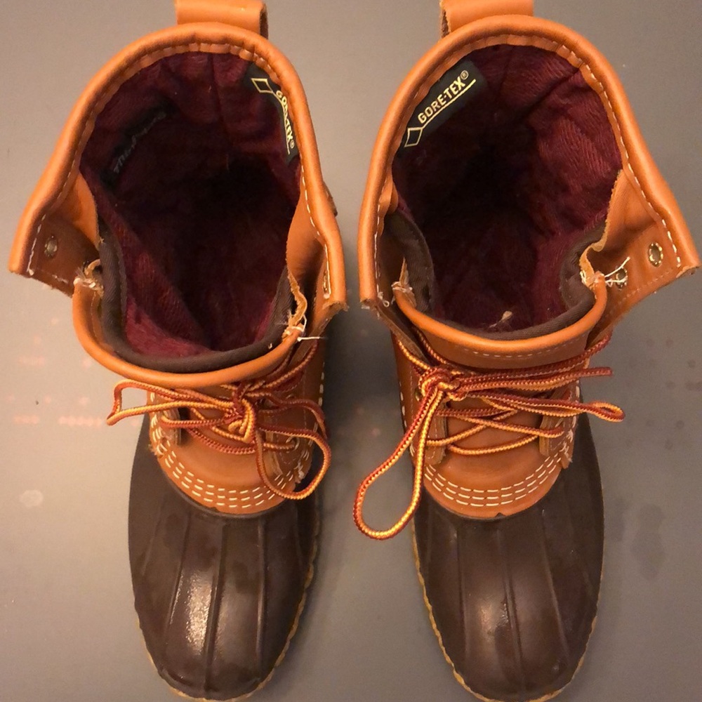 LL Bean Waterproof Leather Duck Boots - Picture 4 of 10